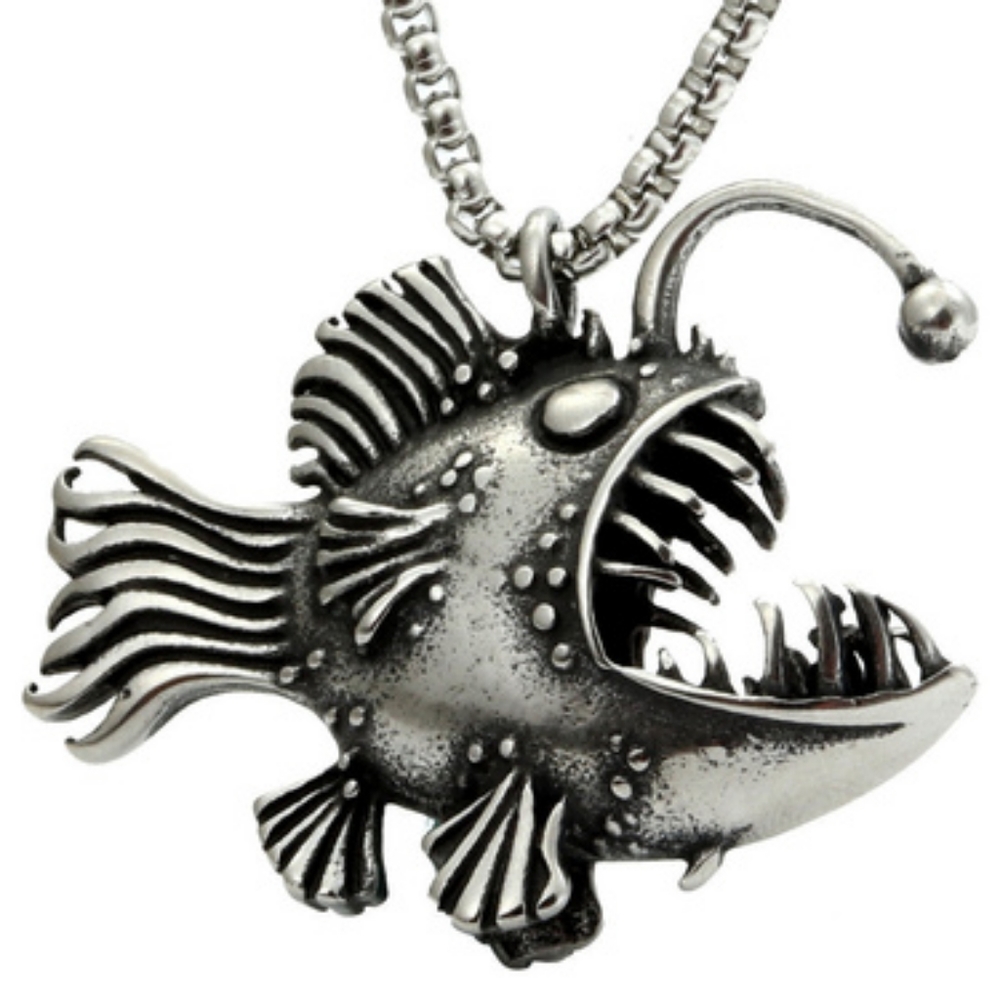 Punk Fish Necklace - Picture 2 of 3